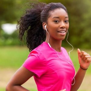 hardlopen met koptelefoon