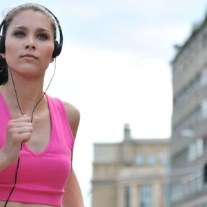 hardlopen met koptelefoon